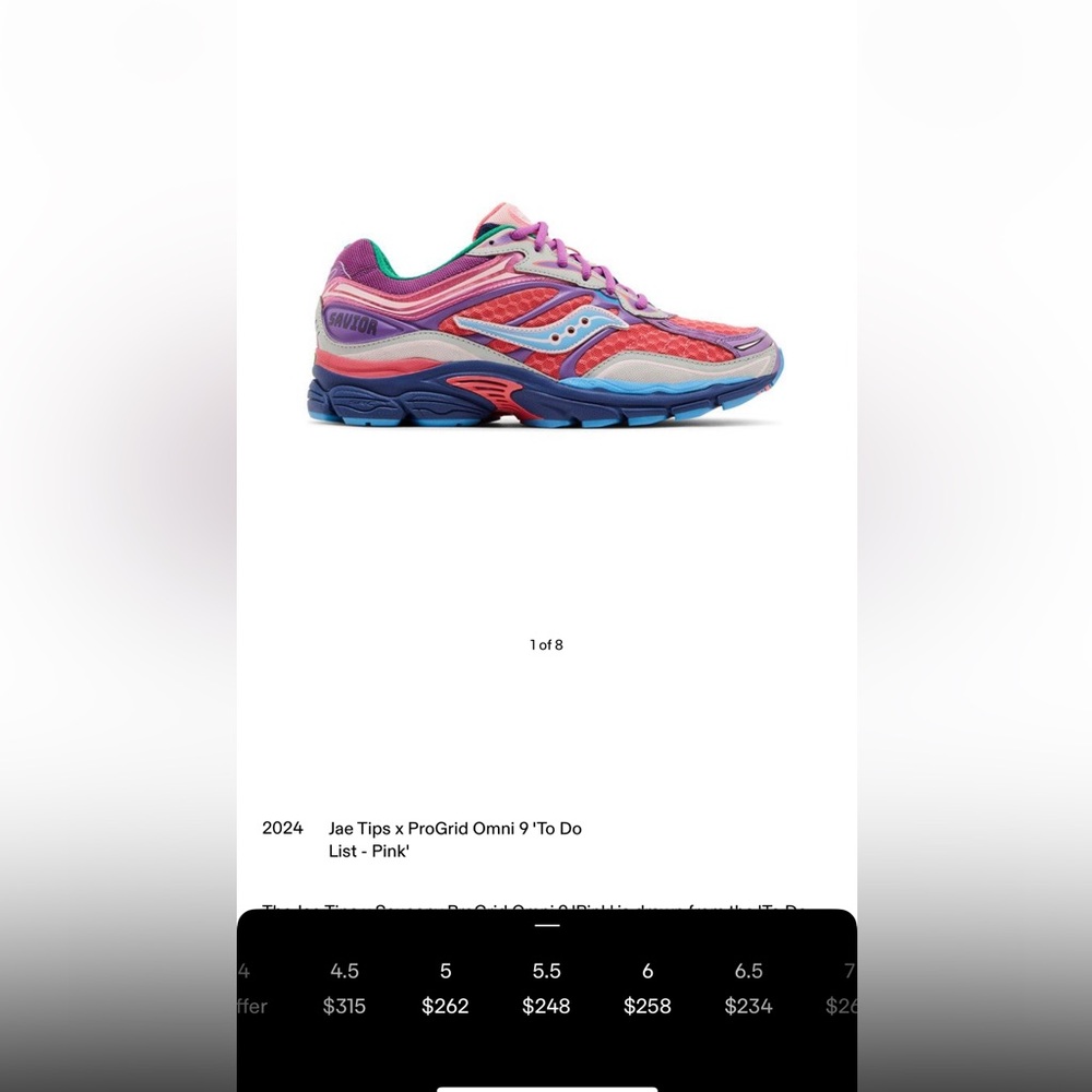 Jae tips x saucony